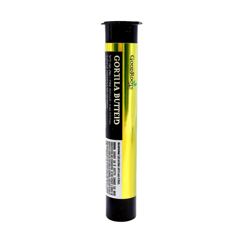 GOOD ROOTS | PRE-ROLLS | 2PK (.75G EACH) | 1.5G | - GORILLA BUTTER | SATIVA