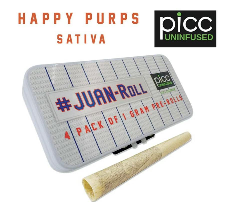 #JUAN-ROLL | PRE ROLL | 4PK - HAPPY PURPS | SATIVA