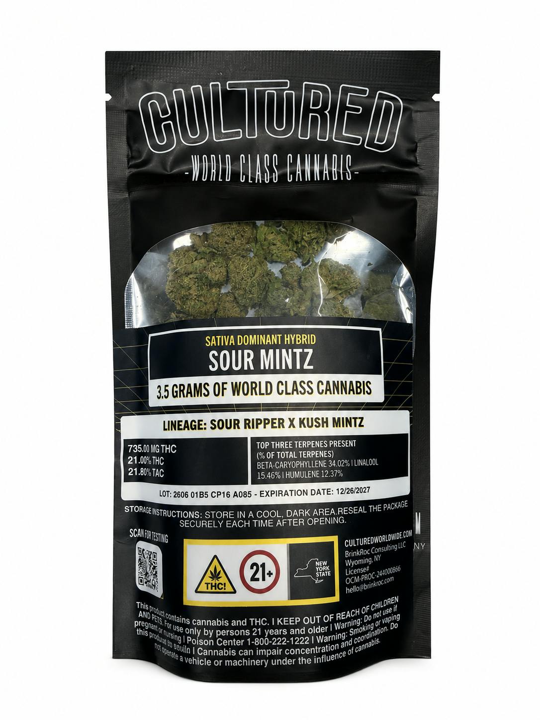CULTURED | SOUR MINTZ 3.5G | SATIVA