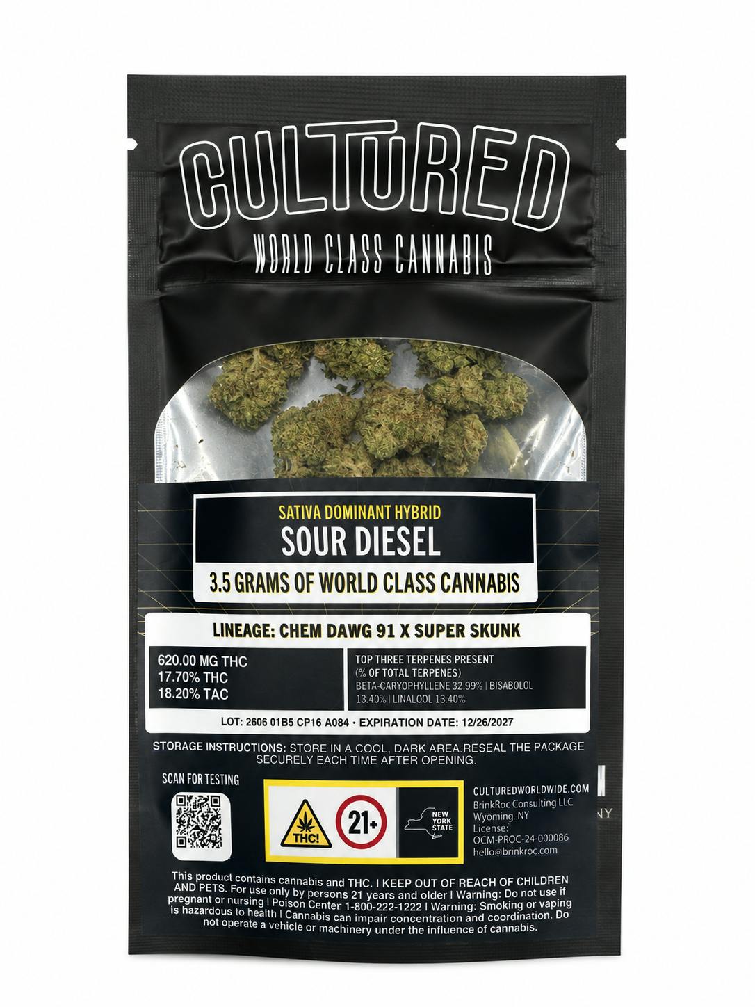 CULTURED | SOUR DIESEL 3.5G | SATIVA