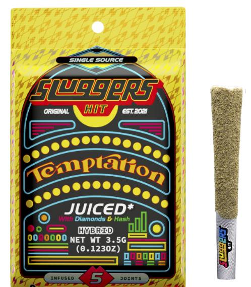 Sluggers - Infused Preroll - 3.5g 5pk - Temptation - Diamond Edition