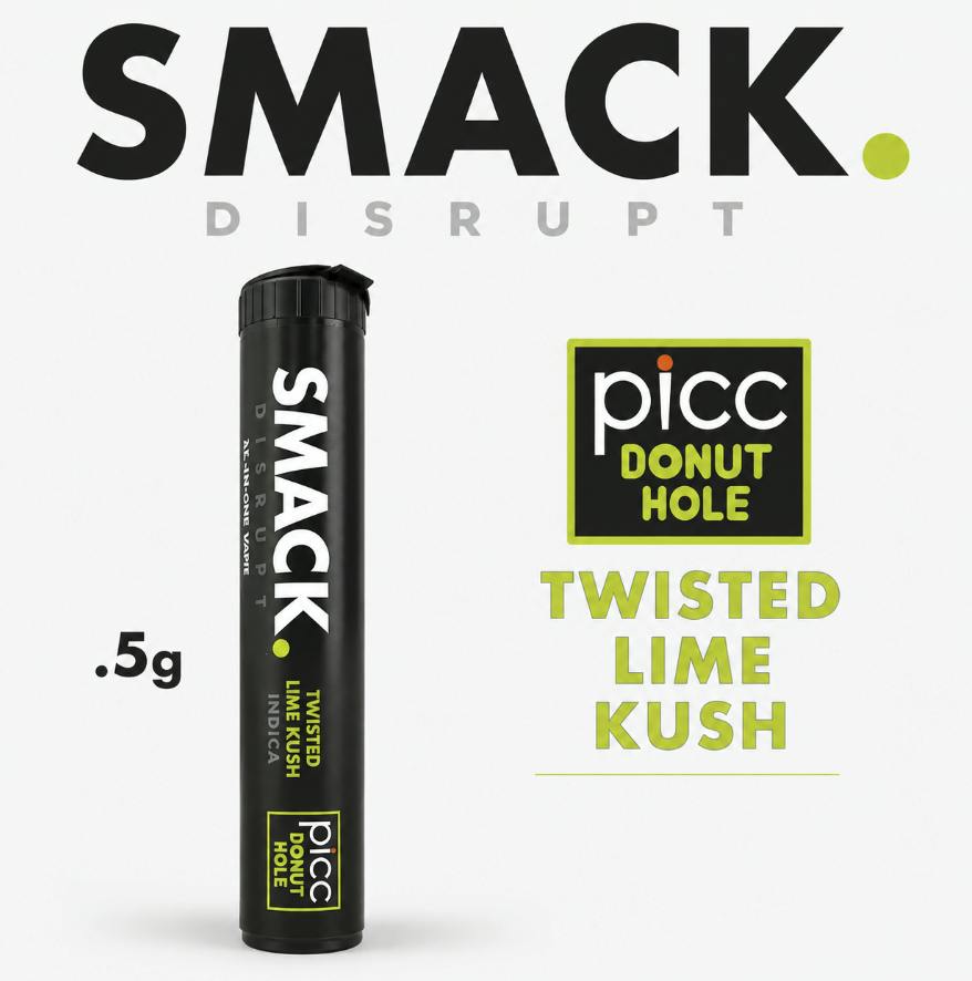 SMACK | INFUSED PRE ROLL | - 0.5G | TWISTED LIME KUSH | SATIVA