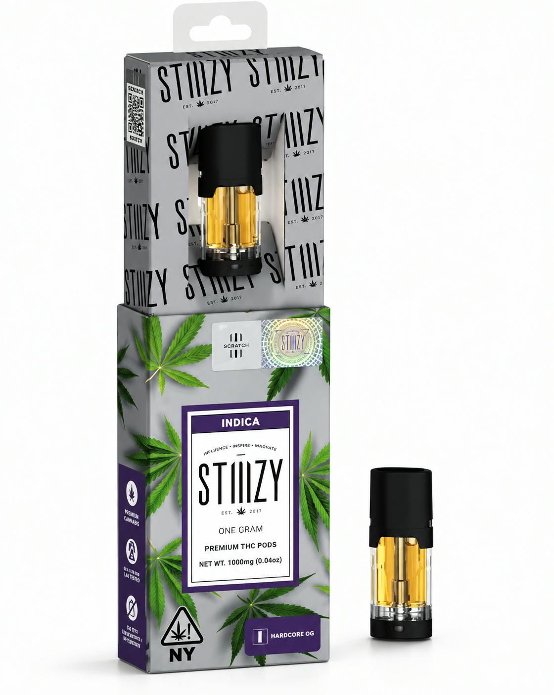 STIIIZY | VAPE POD | 1G - BISCOTTI | INDICA DOM