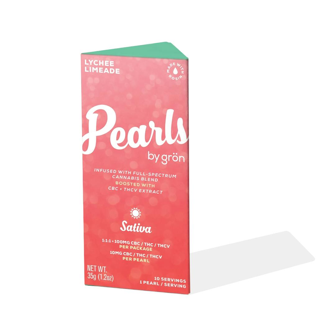 GRON | EDIBLES | PEARLS | - 1:1:1 LYCHEE LIMEADE | SATIVA
