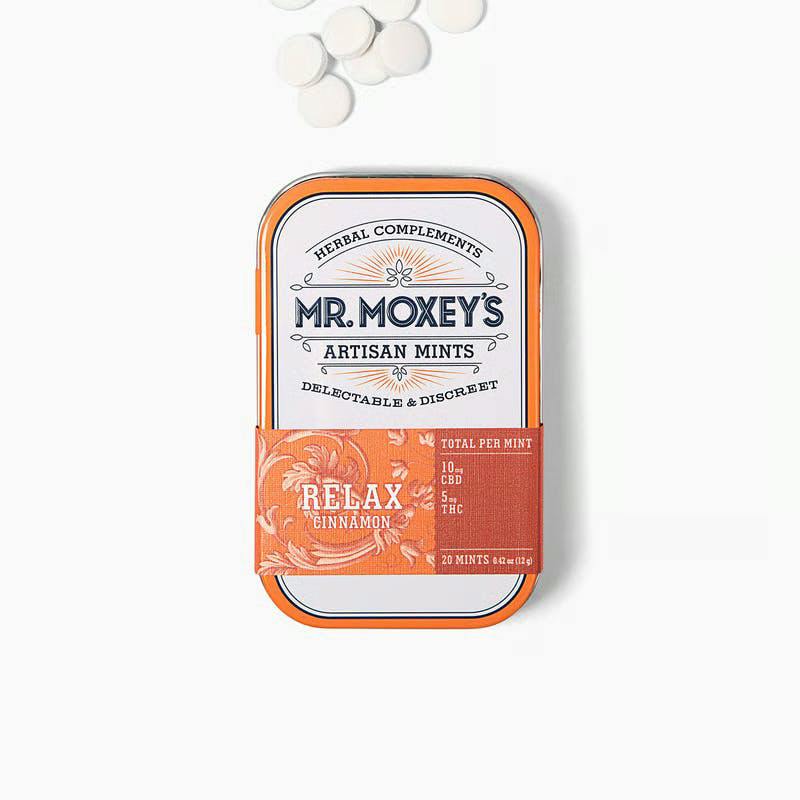 MR MOXEYS | EDIBLES | ARTISAN MINTS | 20PK | - RELAX (VANILLA) | HYBRID