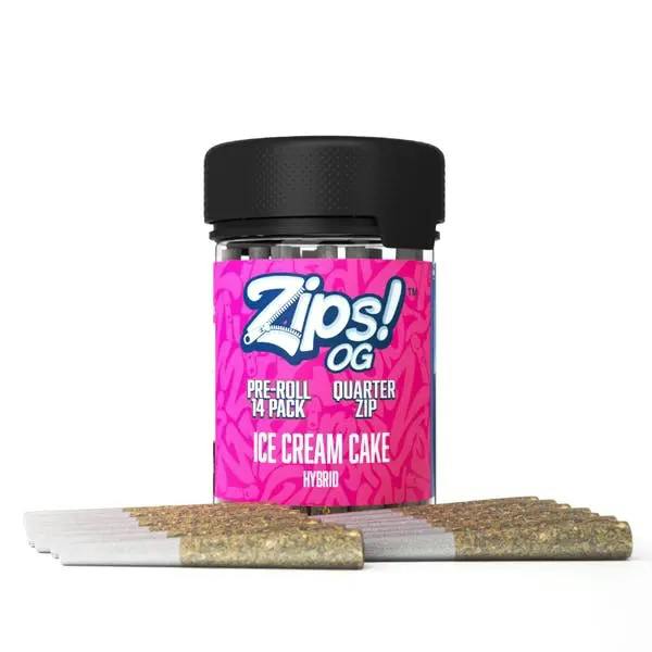 ZIPS | Preroll | 14 Pack | Ice Cream Cake | 7g | Hybrid