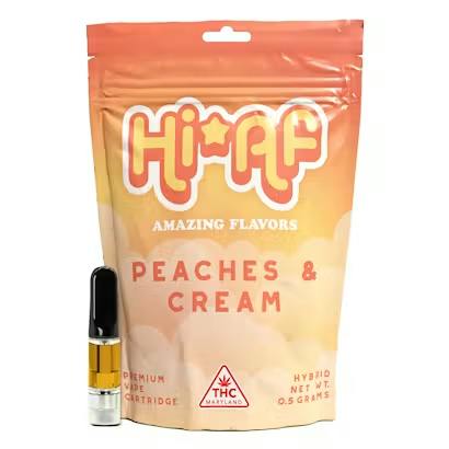 HI*AF | VAPE | CART | 1G | - PEACHES & CREAM
