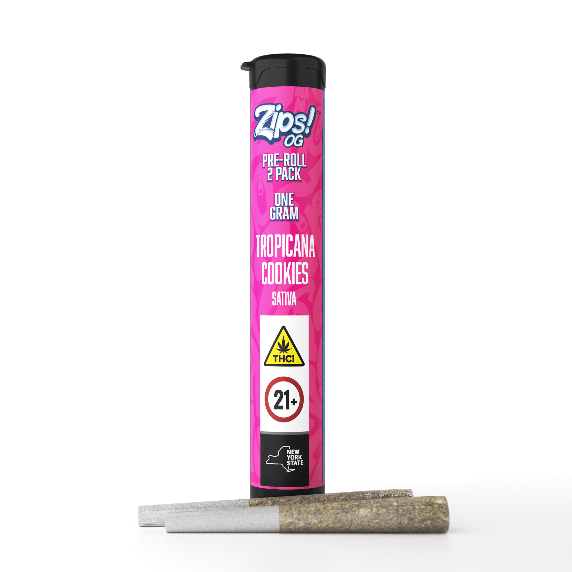 ZIPS | Preroll 2 Pack | Tropicana Cookies | 1g | Sativa