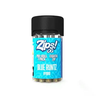 ZIPS | Preroll | 7 Pack | 3.5g | - Blue Runtz | Hybrid