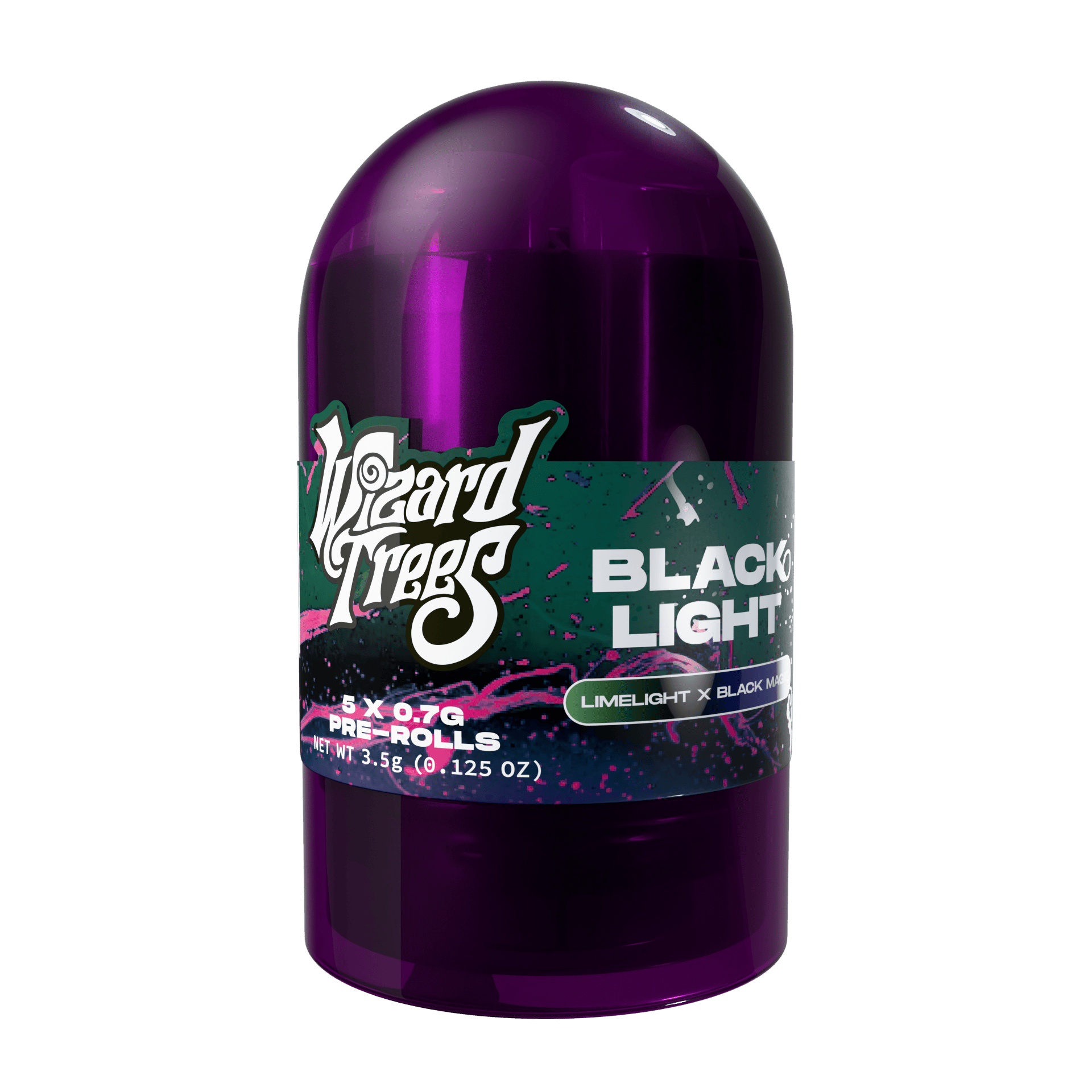 WIZARD TREES | PREROLL | 5PK | - BLACK LIGHT | SATIVA