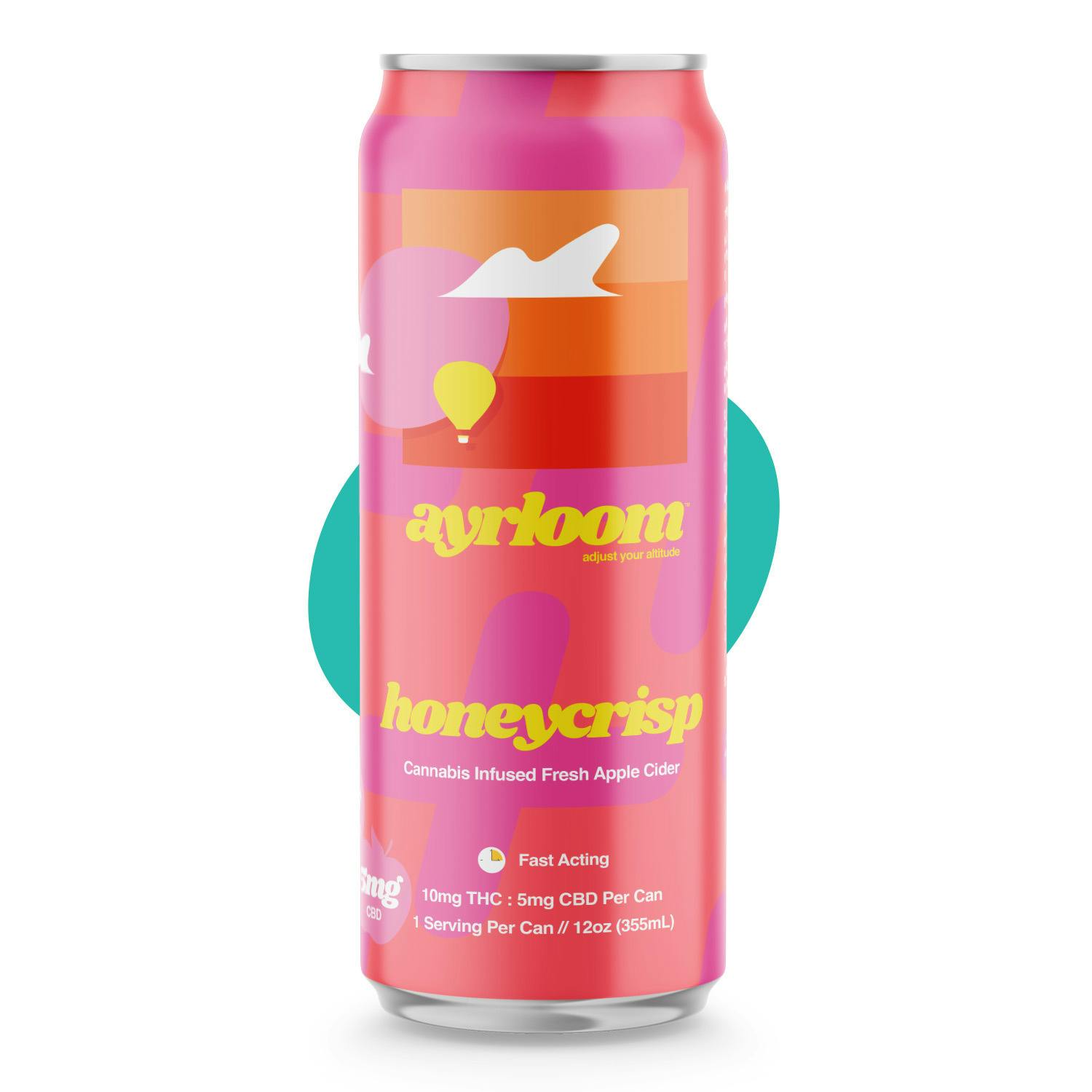 Ayrloom UP - Beverage 12oz Single Can 10mgTHC:5mgCBD/Can) - Honeycrisp Cider