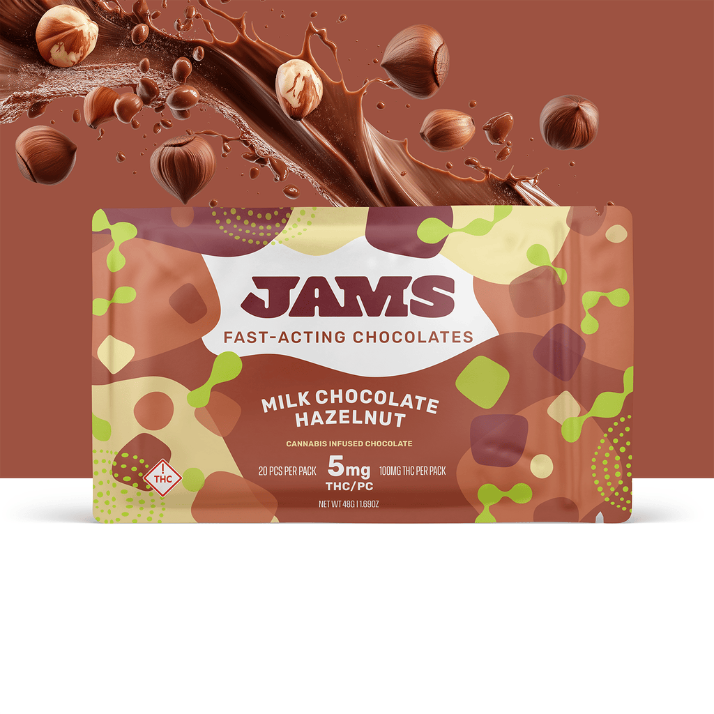 JAMS Hazelnut Milk Fast-Acting Chocolate 5mg ea | 20-Pack
