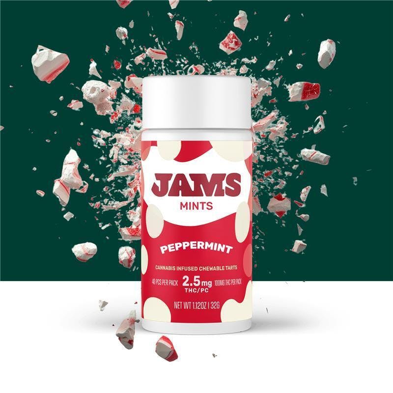 JAMS Peppermint Mints 2.5mg ea | 40-Pack
