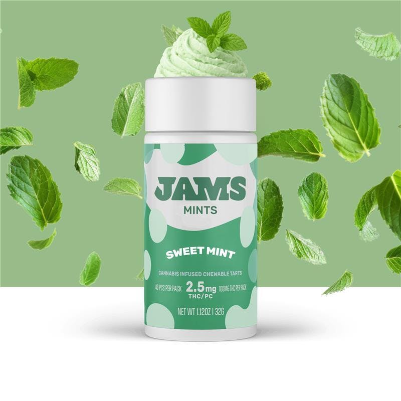JAMS Sweet Mint Mints 2.5mg ea | 40-Pack