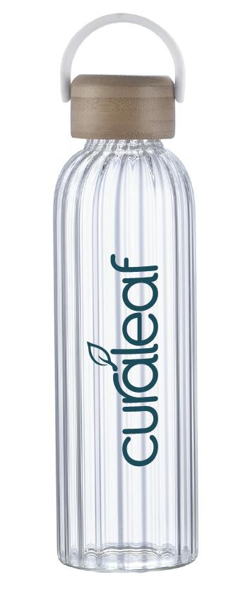 Curaleaf Curaleaf 21oz Glass Waterbottle Each