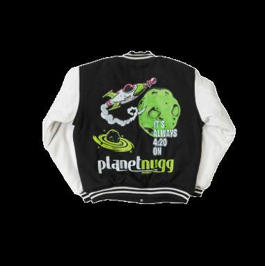 Rocketship Varsity Jacket Black L