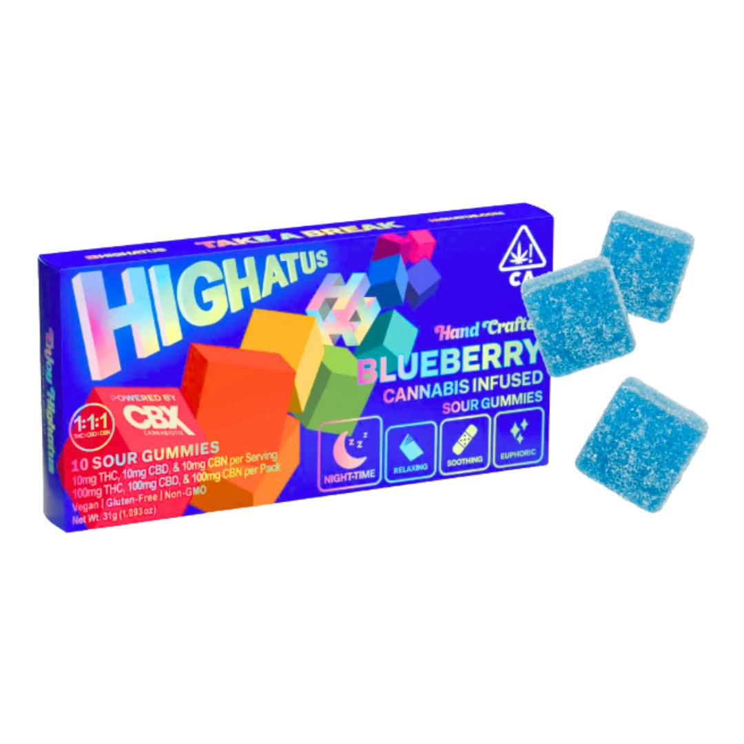 SOUR BLUEBERRY GUMMIES (1:1:1 THC:CBD:CBN)