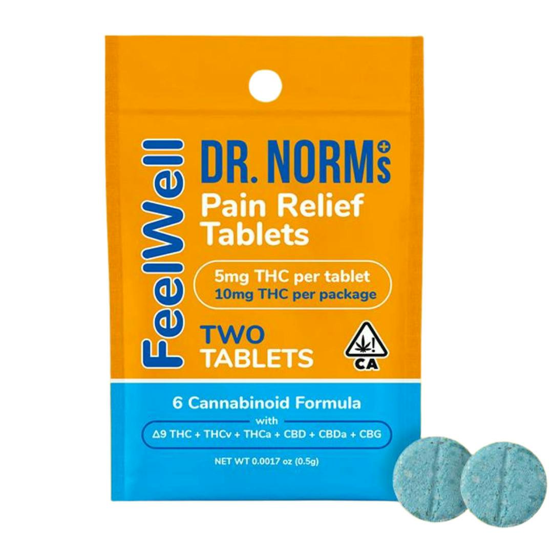 FEELWELL PAIN RELIEF TABLETS 2PK (5MG THC/ 2.5MG THC-V/ 30MG CBD/ 5MG THCA/ 5MG CBDA/ 5MG CBG)