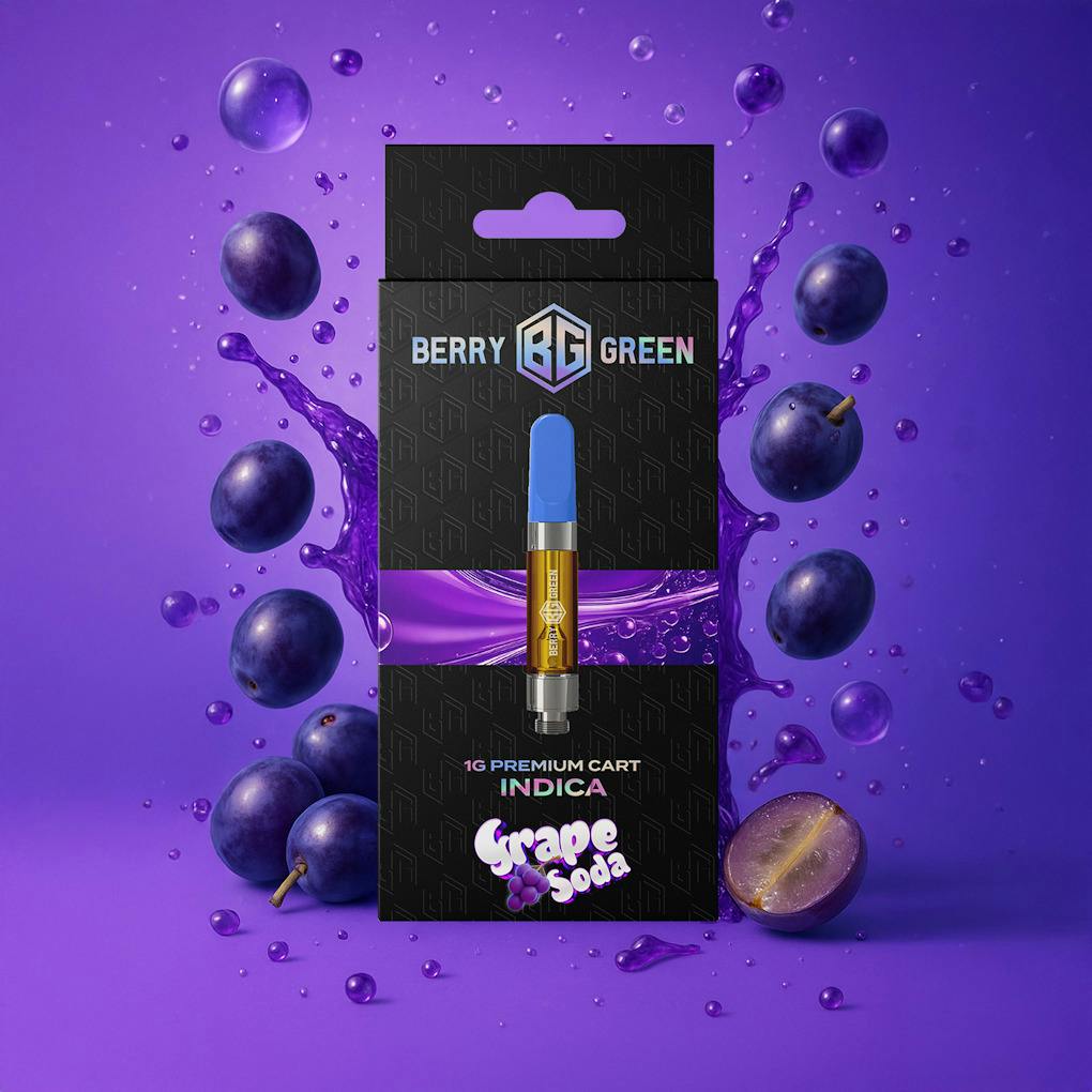 Berry Green | Grape Soda | 1g 510 Cart at Joyology Cannabis Dispensary - Centerline