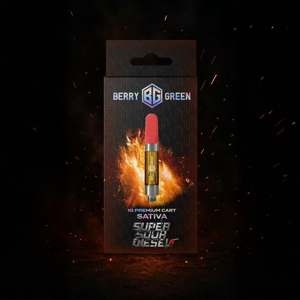 Berry Green | Super Sour Diesel | 1g 510 Cart at Joyology Cannabis Dispensary - Centerline