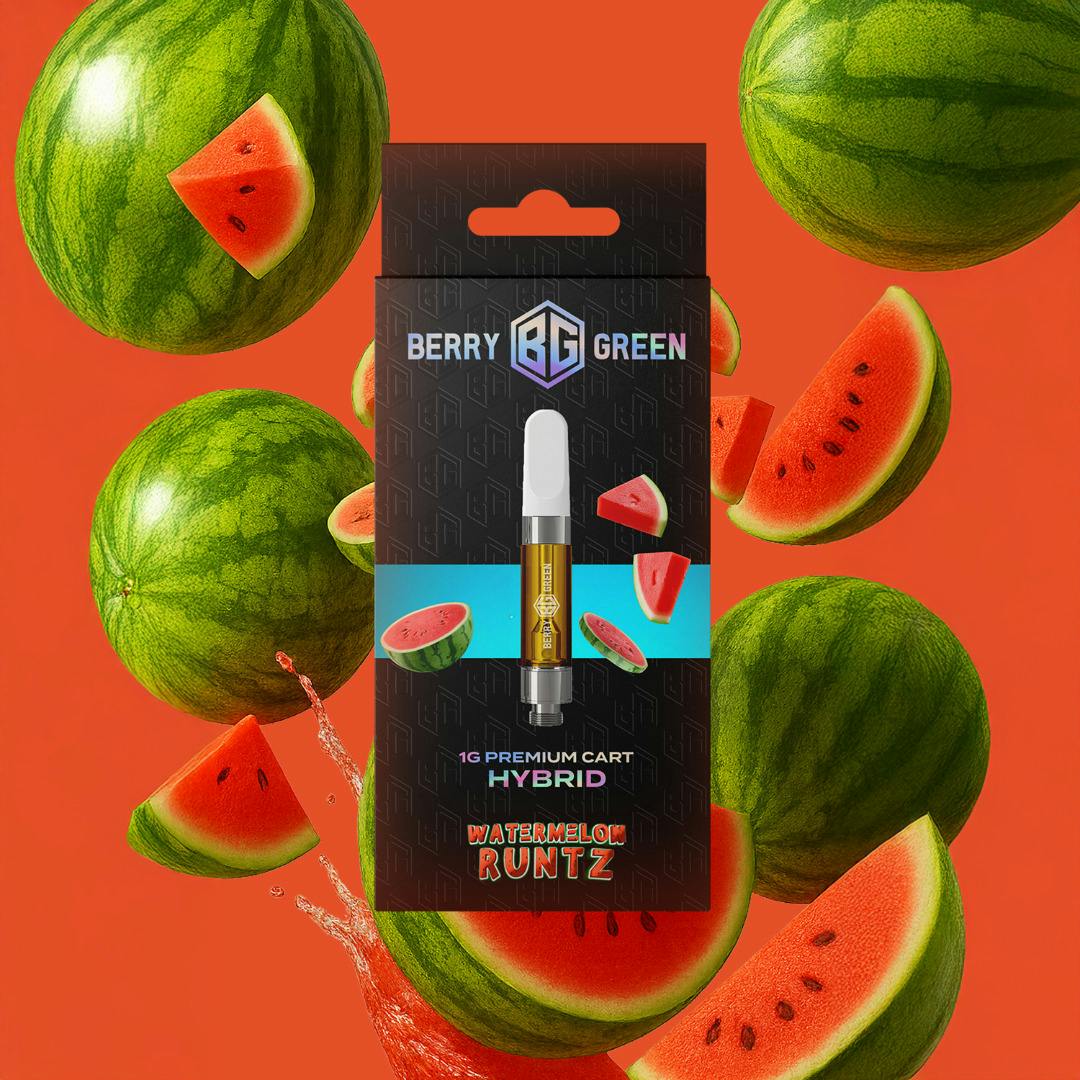 Berry Green | Watermelon Runtz | 1g 510 Cart at Joyology Cannabis Dispensary - Centerline