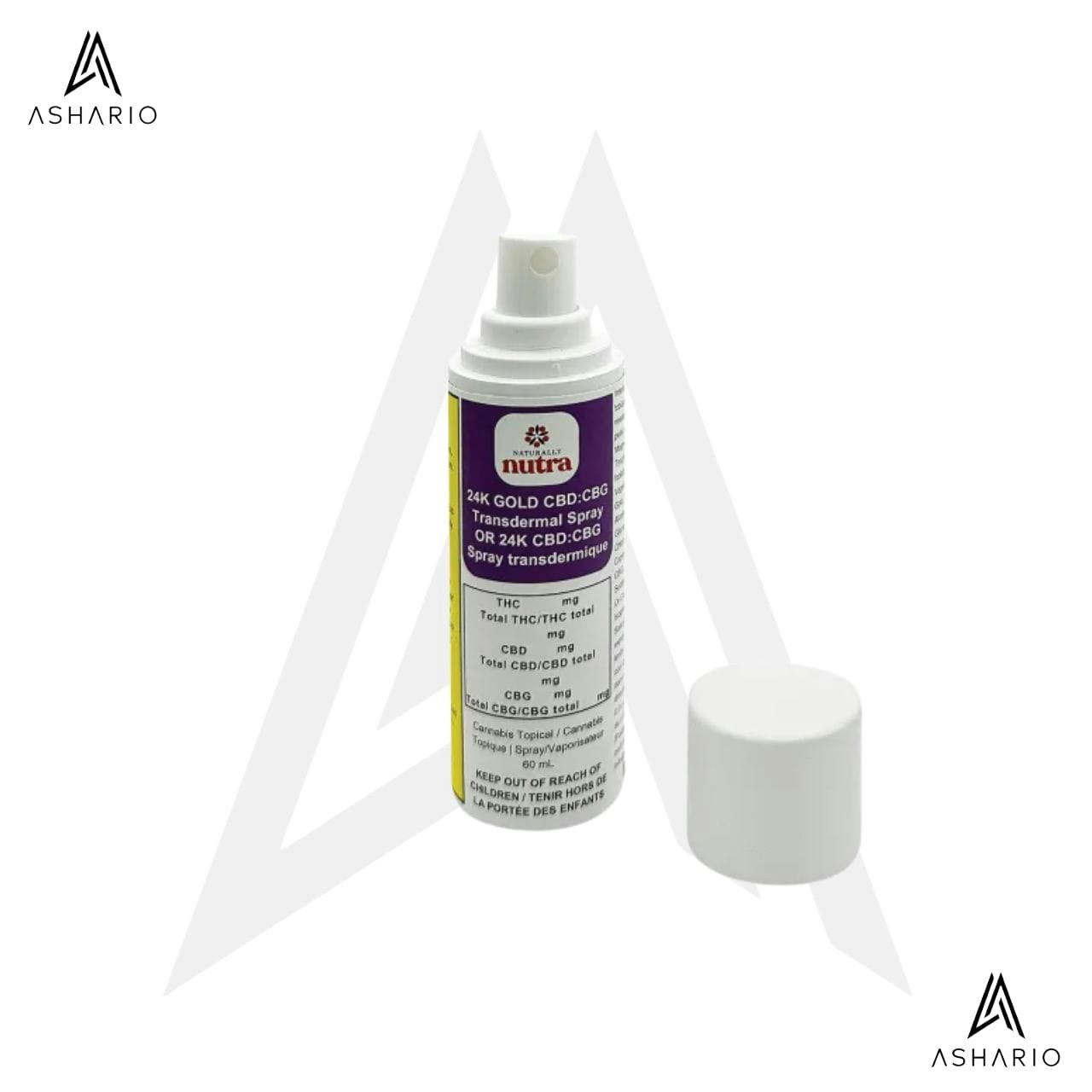 24K GOLD CBD:CBG Transdermal Spray | 60ml