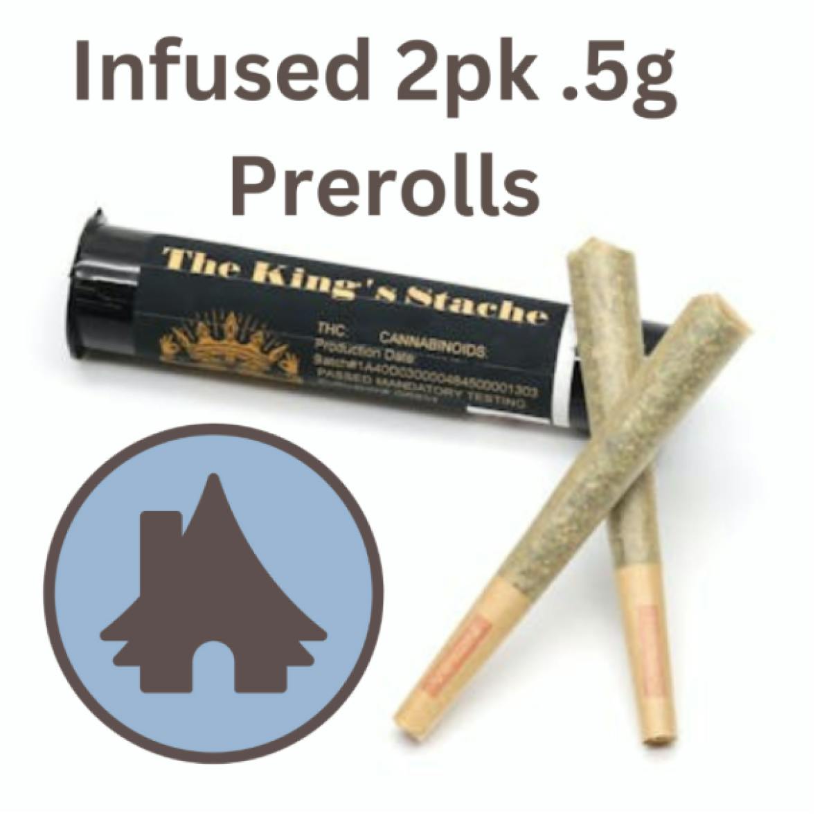 King's Stache | Solventless Superboof | i | 0.7g | 2pk | Infused Preroll at High Value Cannabis