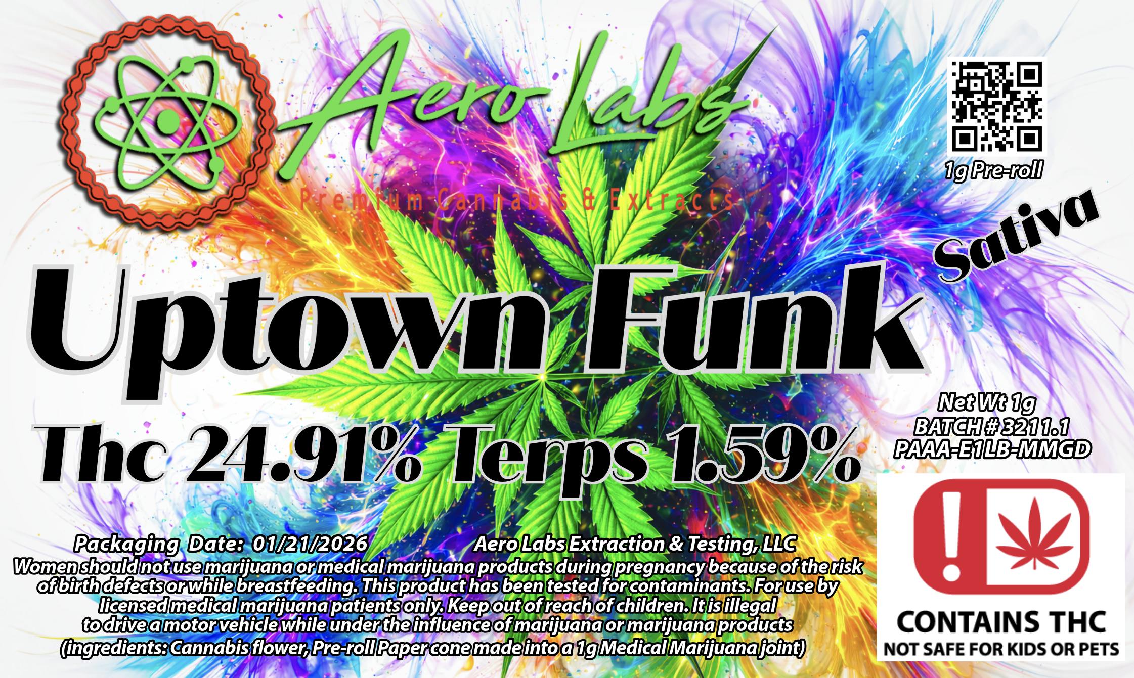 AERO LABS - Uptown Funk SATIVA