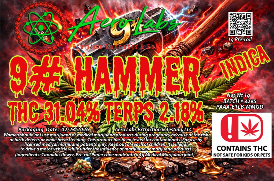 1g Pre-Roll *9 lb Hammer*