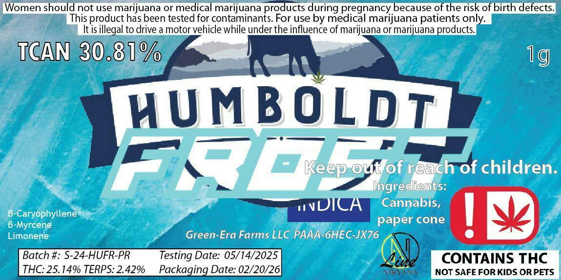 Nirvana - Humboldt Frost INDICA