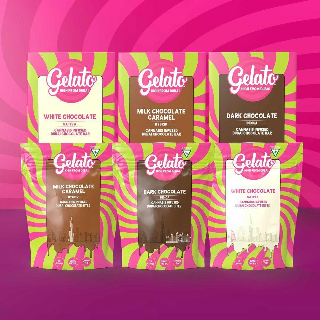 Gelato - Dubai Bites - White Chocolate - 200MG