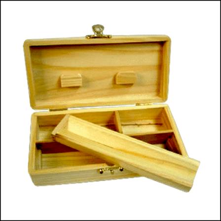 Wood Box Rolling Tray - Medium