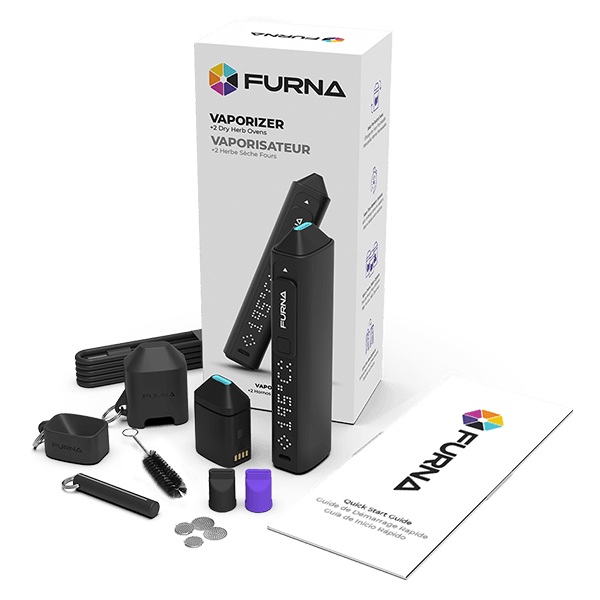 FURNA - Furna Vaporizer + 2 Dry Herb Ovens - Black