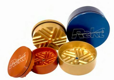 REKT - Toothless 2-piece Grinder 2.2" - Silver