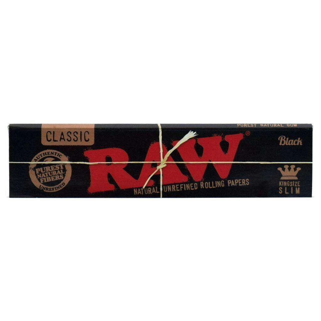 RAW - Black Hemp Rolling Papers King Size Slim