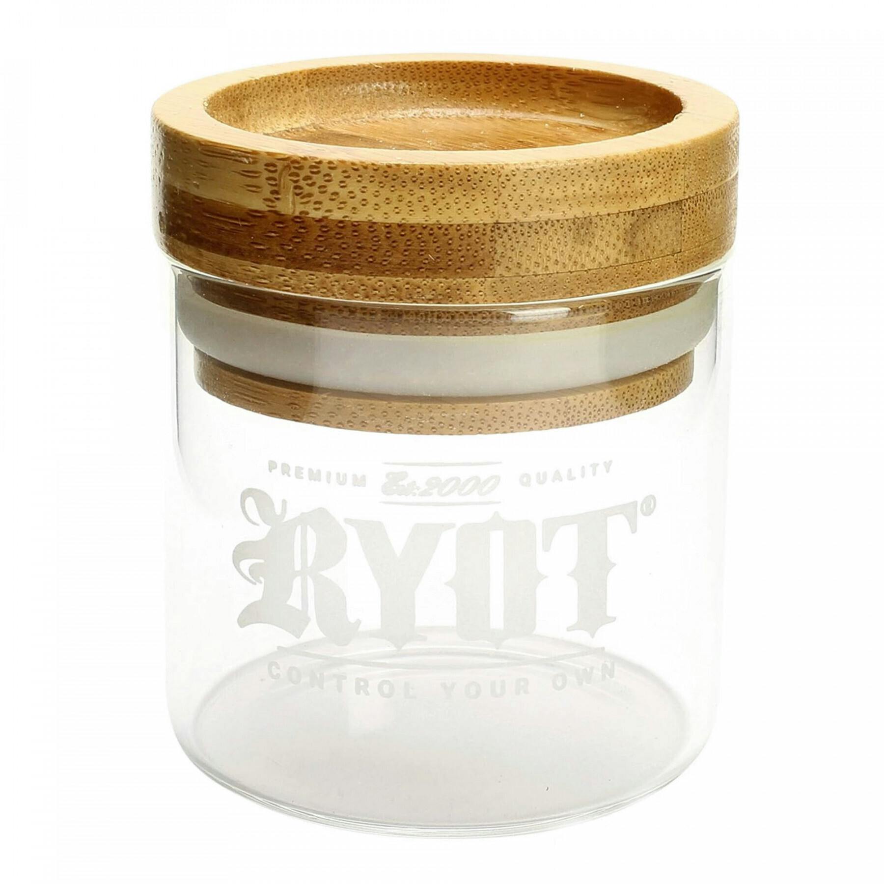 RYOT - Glass Jar - Beech Tray Lid