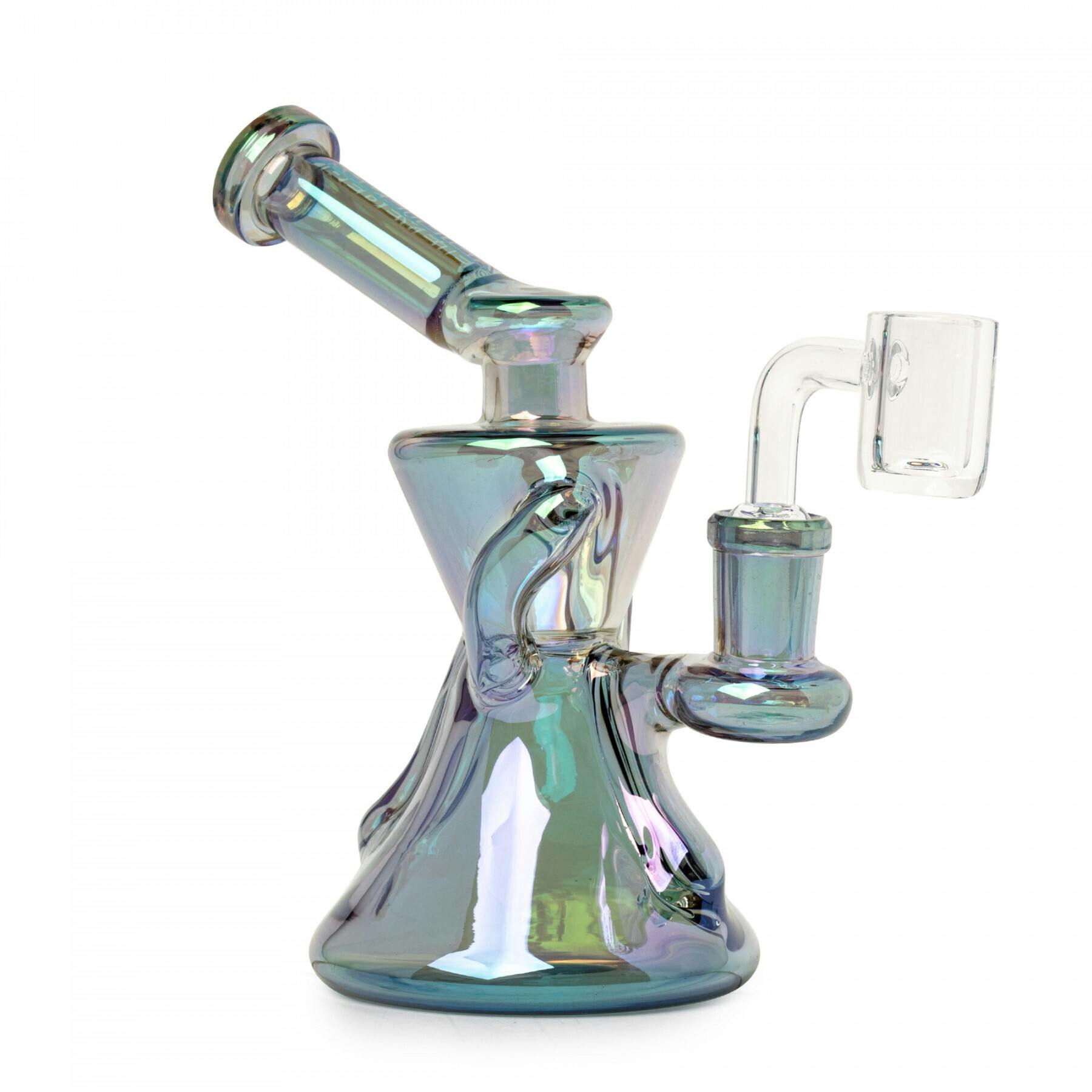 Red Eye Tek - 6" Metallic Terminator Finish Gamma Concentrate Recycler - Green