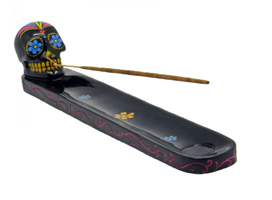 Incense Holder - Skull (Black)