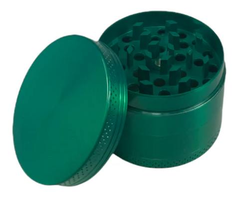 4 Part Zinc Grinder - 50x38mm Green