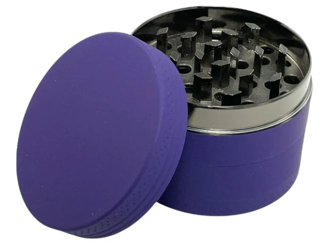 Silicone Coated 4 Part Grinder - Various Colours