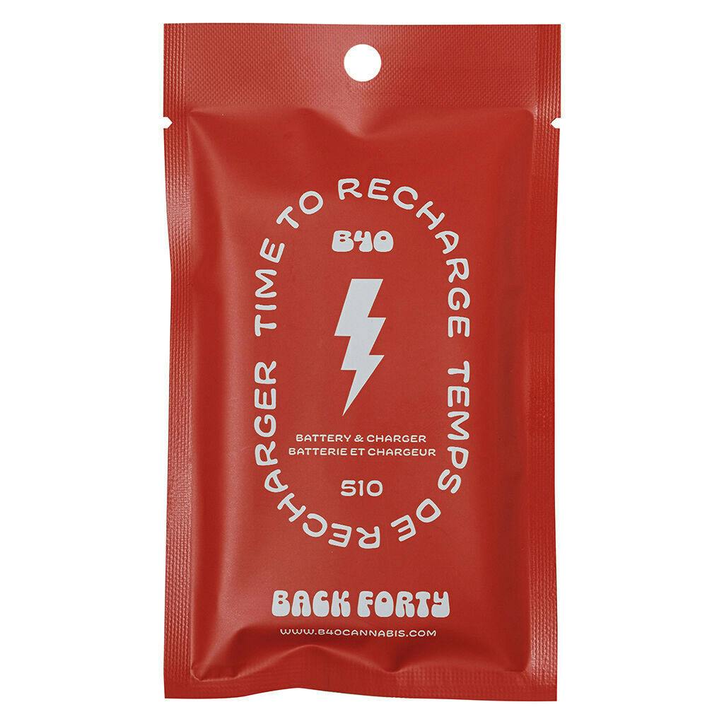 Back Forty - 510 Vape Battery - Silver