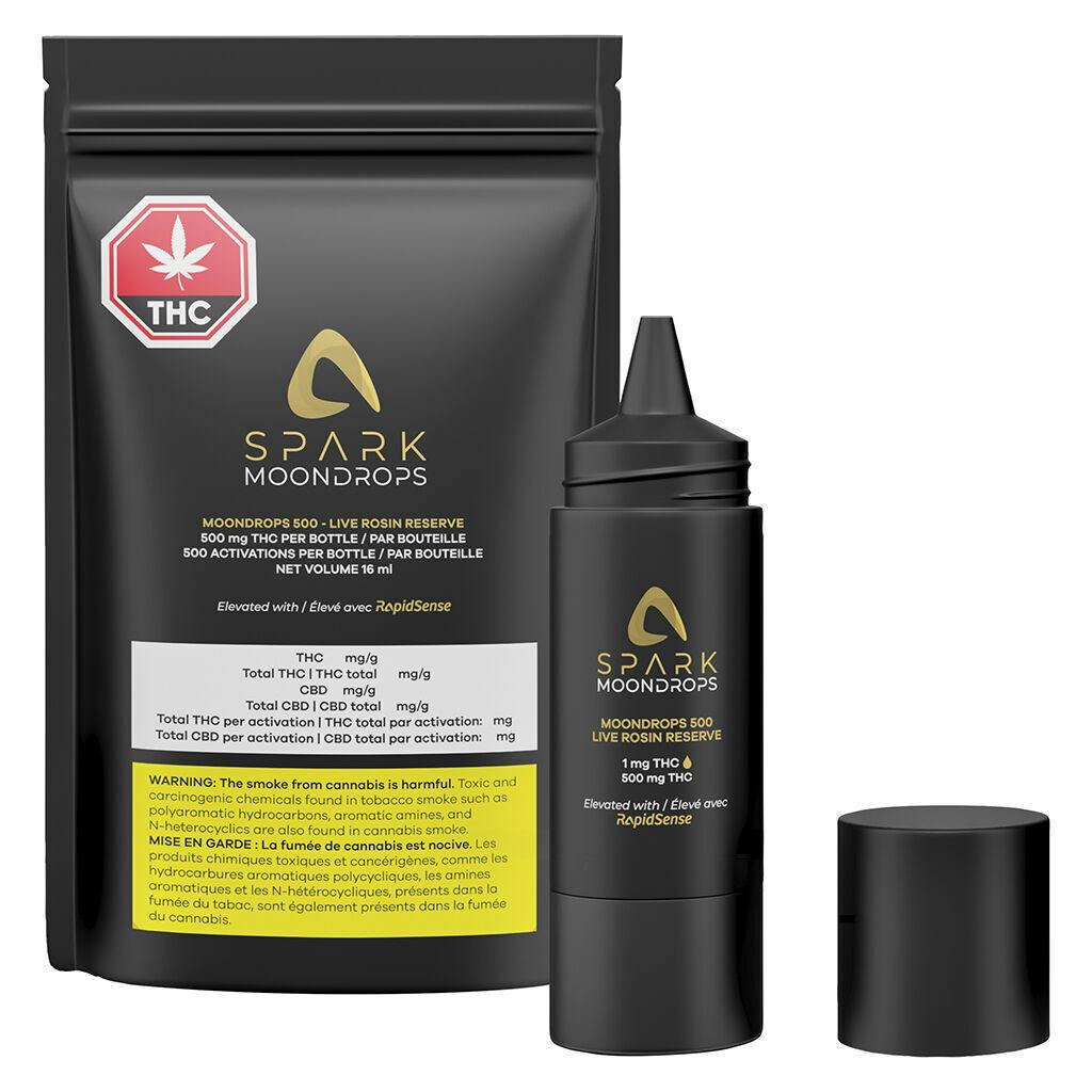 ASPIRE - Spark THC Moondrops 500 - Live Rosin Reserve - 16ml