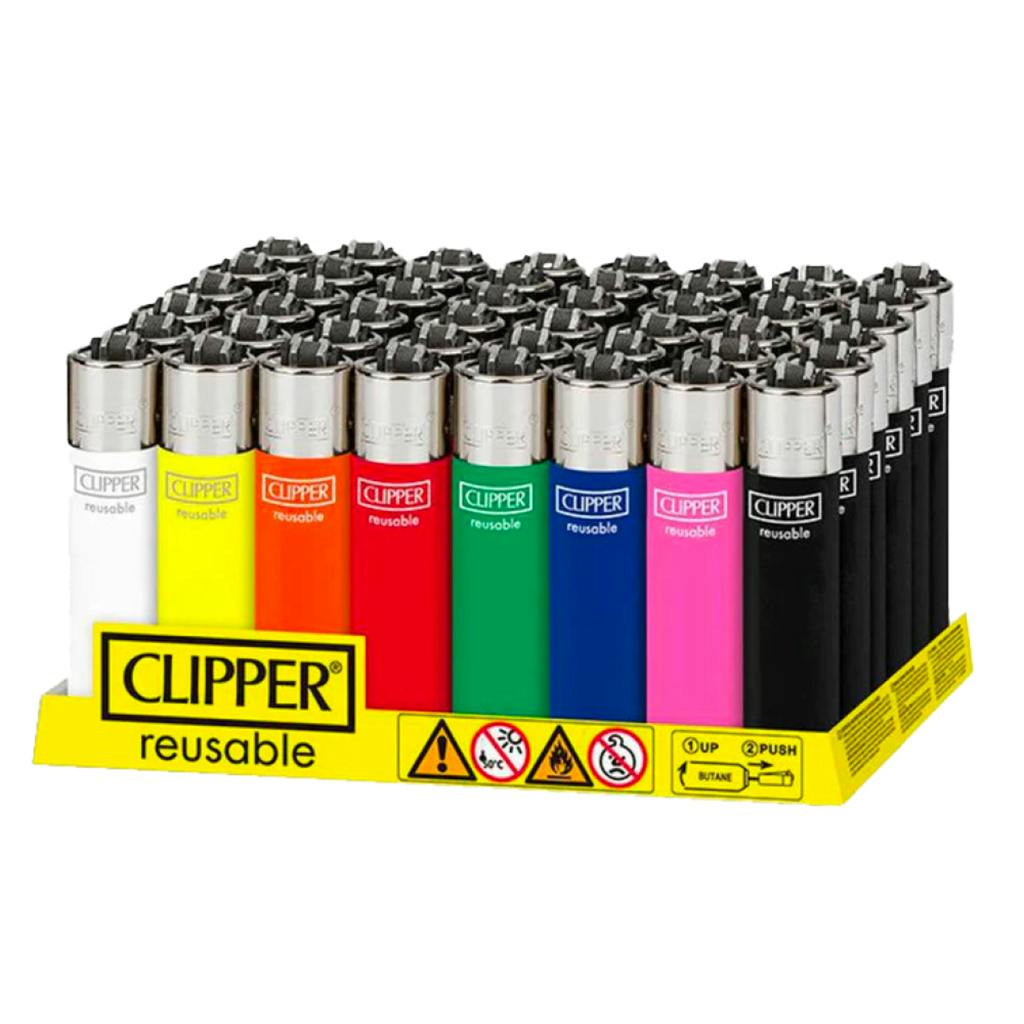 Clipper Lighter - Refillable - Various Colours