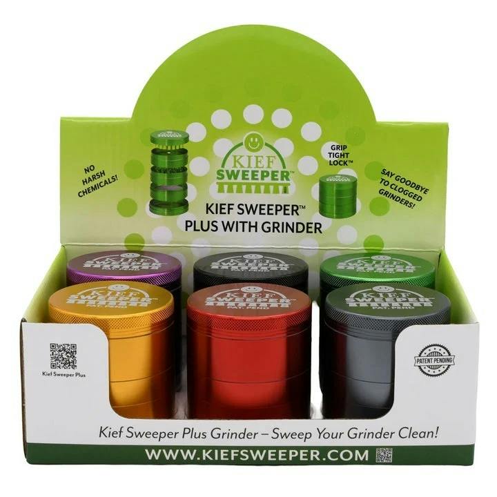 Kief Sweep - 5-Piece Grinder - Various Colours