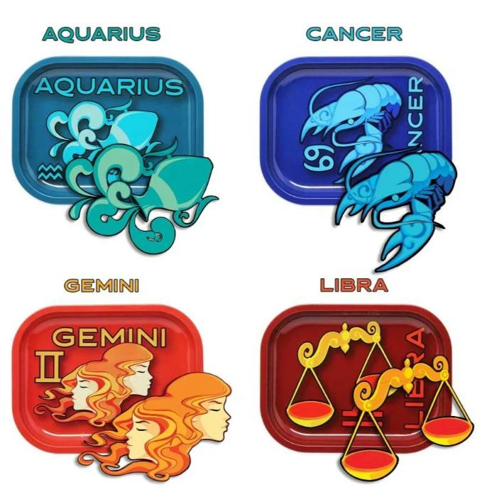 Glastrology - Horoscope Rolling Tray (Variety)