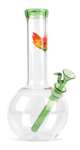 Red Eye - 10" Little Bro Bubble Bong - Green
