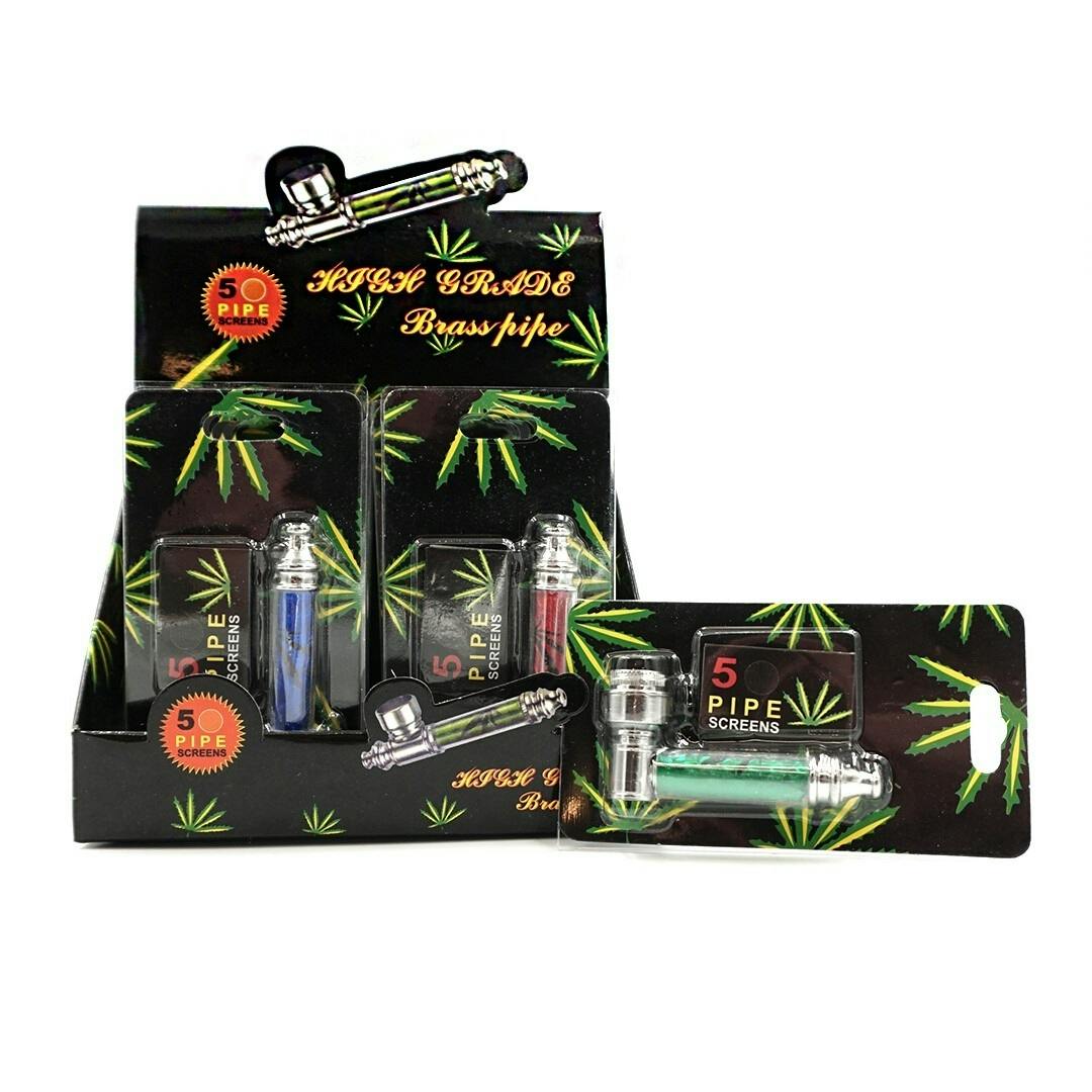 Metal Pipe w/ 5pk of Screens