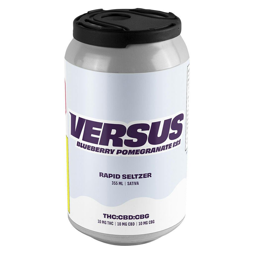 Versus - Blueberry Pomegranate 1:1:1 THC/CBD/CBG Rapid Seltzer - 355ml