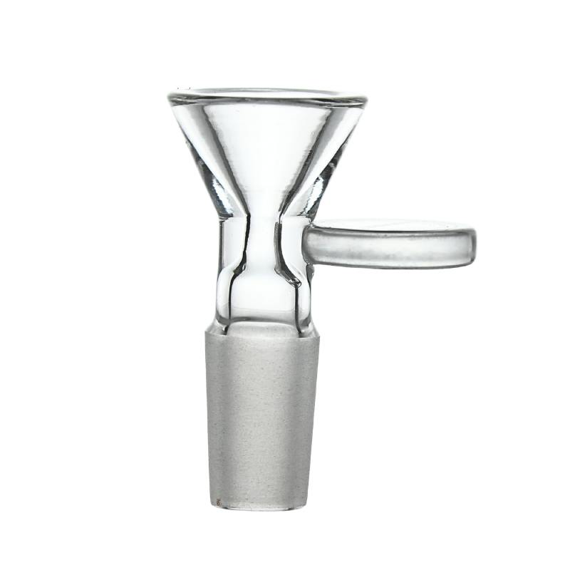 Glass Bowl - 14mm Cone Bowl Pull-Out - Clear