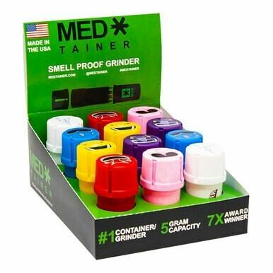 MEDTAINER - GRINDER & STASH ASSORTED DESIGNS AND COLORS